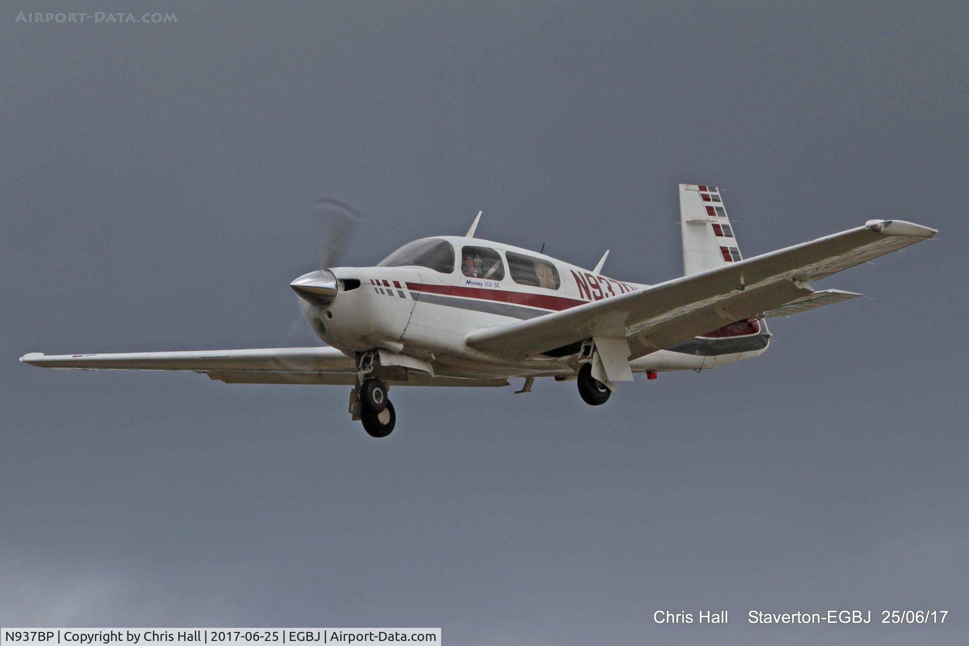 N937BP, 1987 Mooney M20J 201 C/N 24-3046, Project Propeller at Staverton