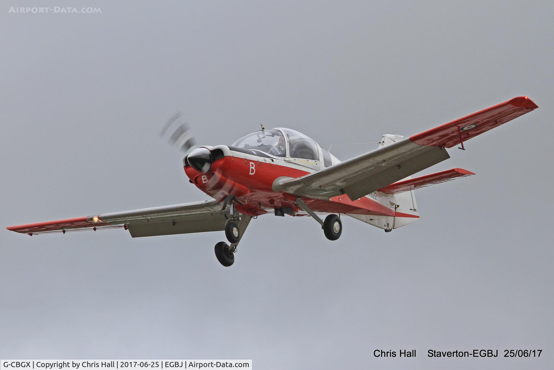 G-CBGX, 1974 Scottish Aviation Bulldog T.1 C/N BH120/287, Project Propeller at Staverton