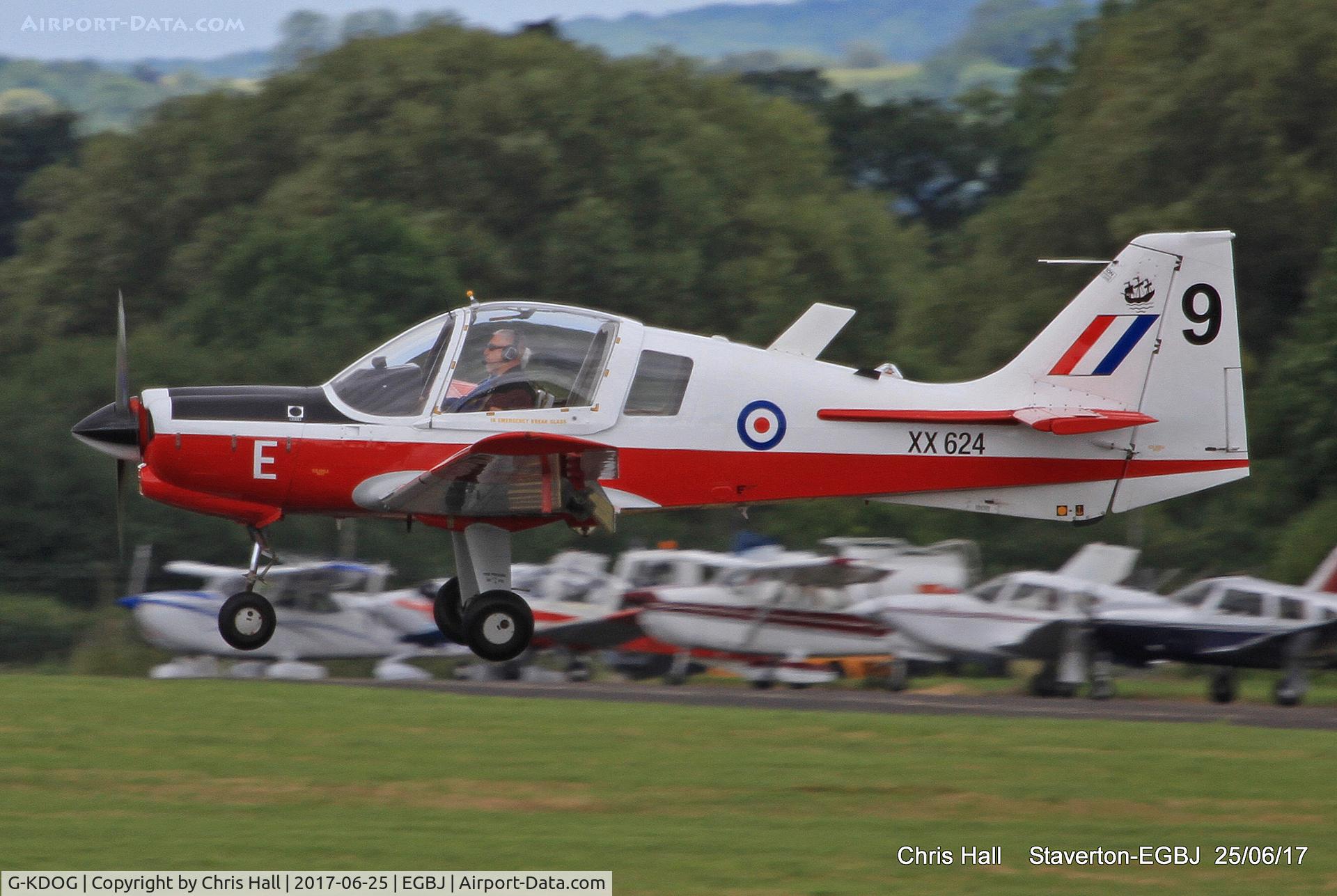 G-KDOG, 1973 Scottish Aviation Bulldog Series 120 Model 121 C/N BH120/289, Project Propeller at Staverton