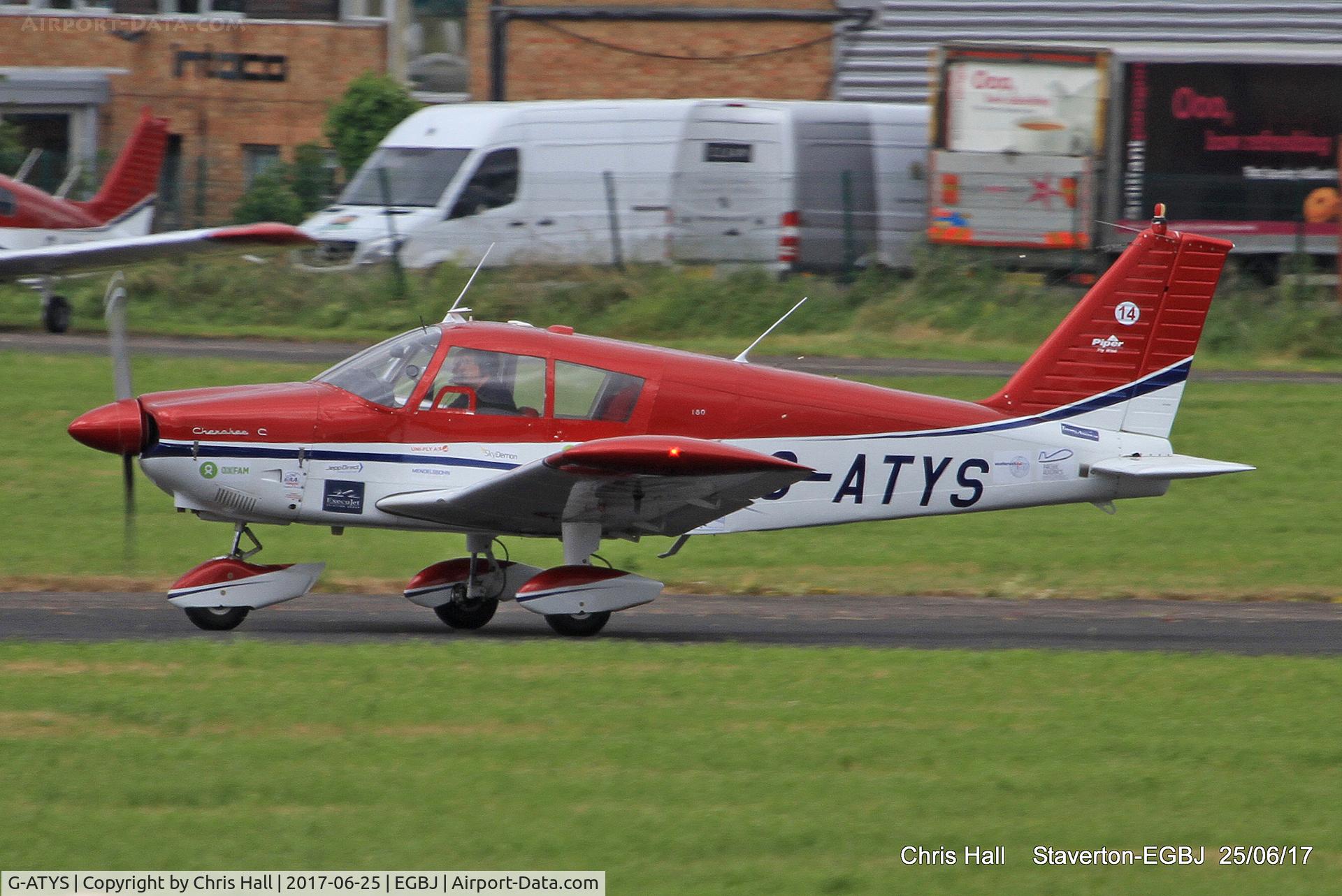 G-ATYS, 1966 Piper PA-28-180 Cherokee C/N 28-3296, Project Propeller at Staverton