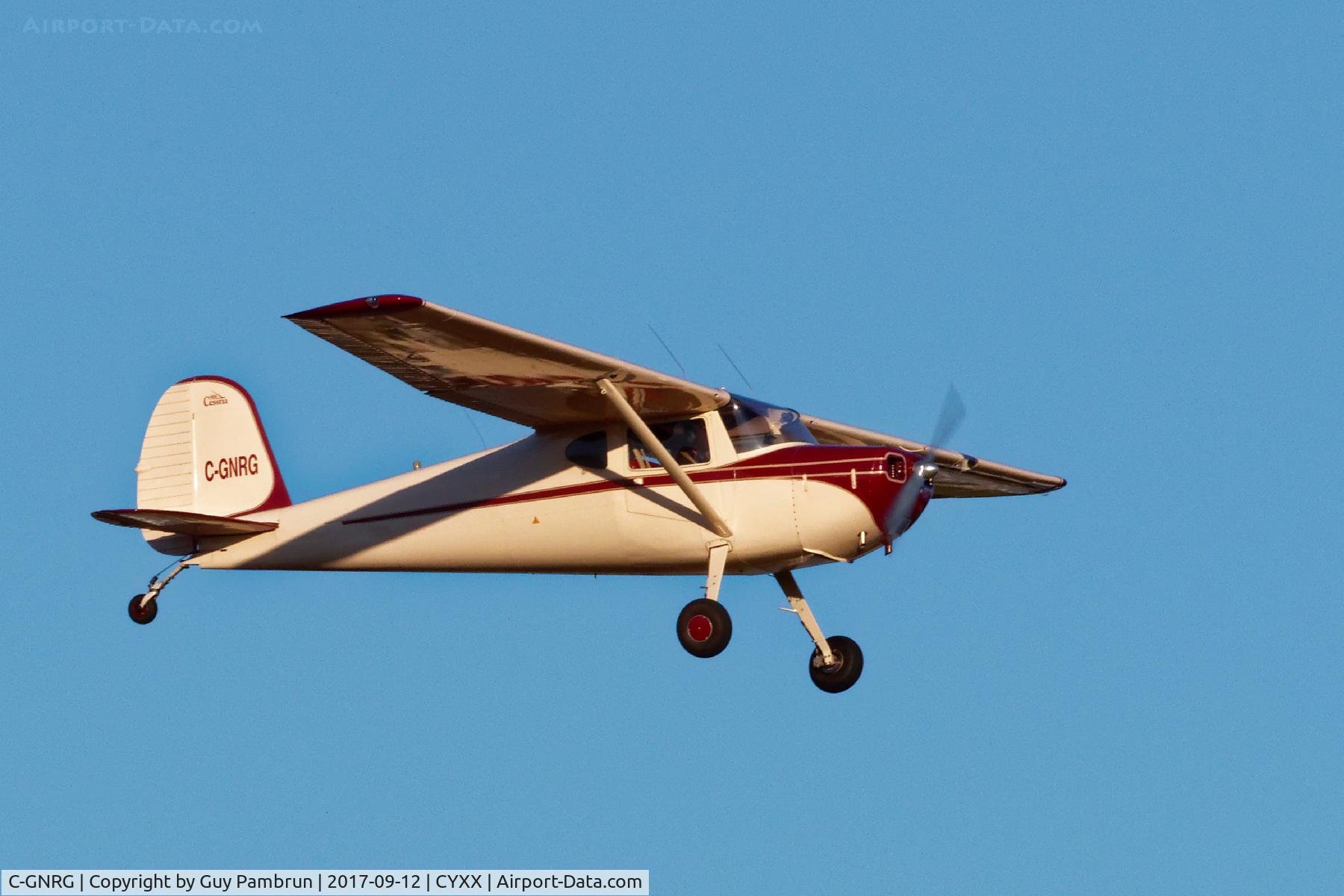C-GNRG, 1949 Cessna 140A C/N 15357, Landing