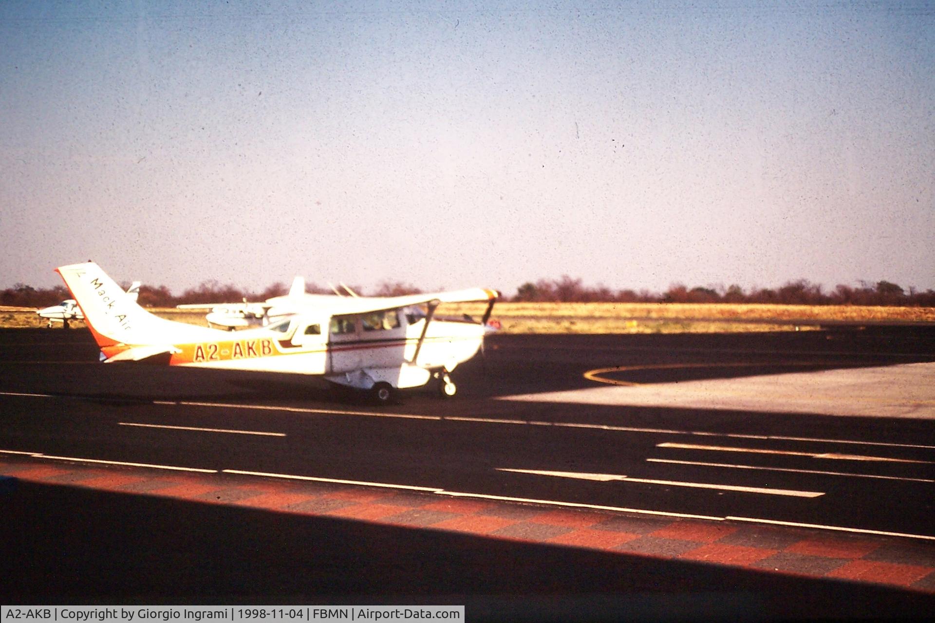 A2-AKB, 1972 Cessna U206F Stationair Stationair C/N U20601889, Maun Airfield - November 1998