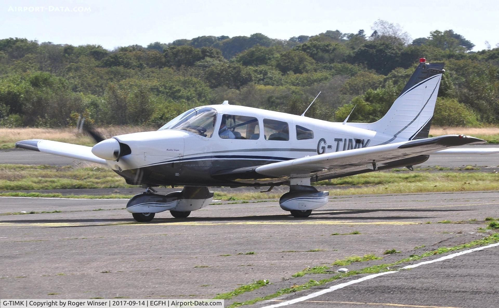 G-TIMK, 1980 Piper PA-28-181 Cherokee Archer II C/N 28-8090214, Visiting Archer II.