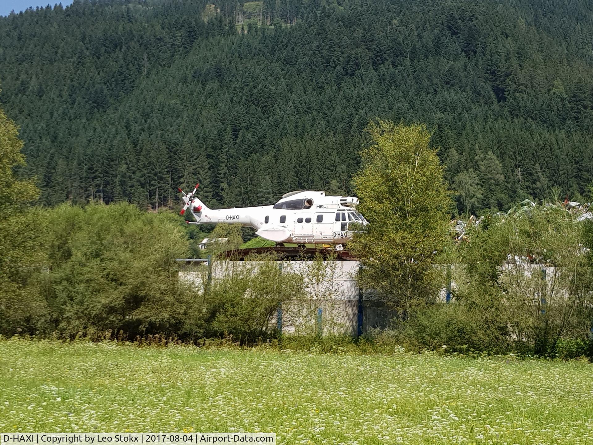 D-HAXI, Aérospatiale SA-330J Puma C/N 1429, D-HAXI with blades missing, detected at a scrap metal yard near Radstadt (Salzburgerland), Austria.