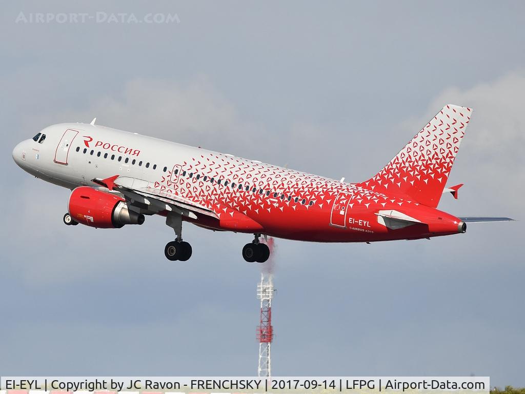 EI-EYL, 2005 Airbus A319-111 C/N 2465, Rossiya SU6636 take off to St. Petersburg (LED