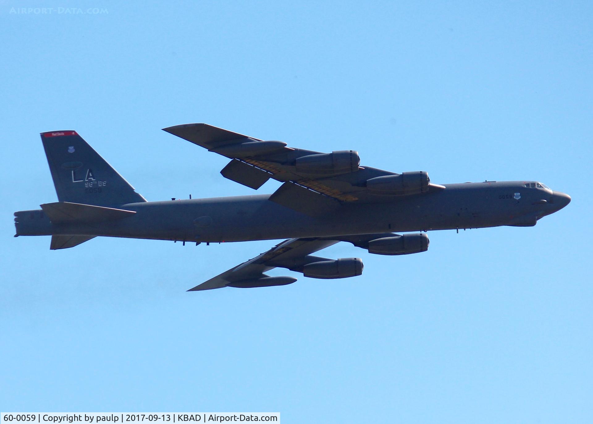 60-0059, 1960 Boeing B-52H Stratofortress C/N 464424, At Barksdale Air Force Base.