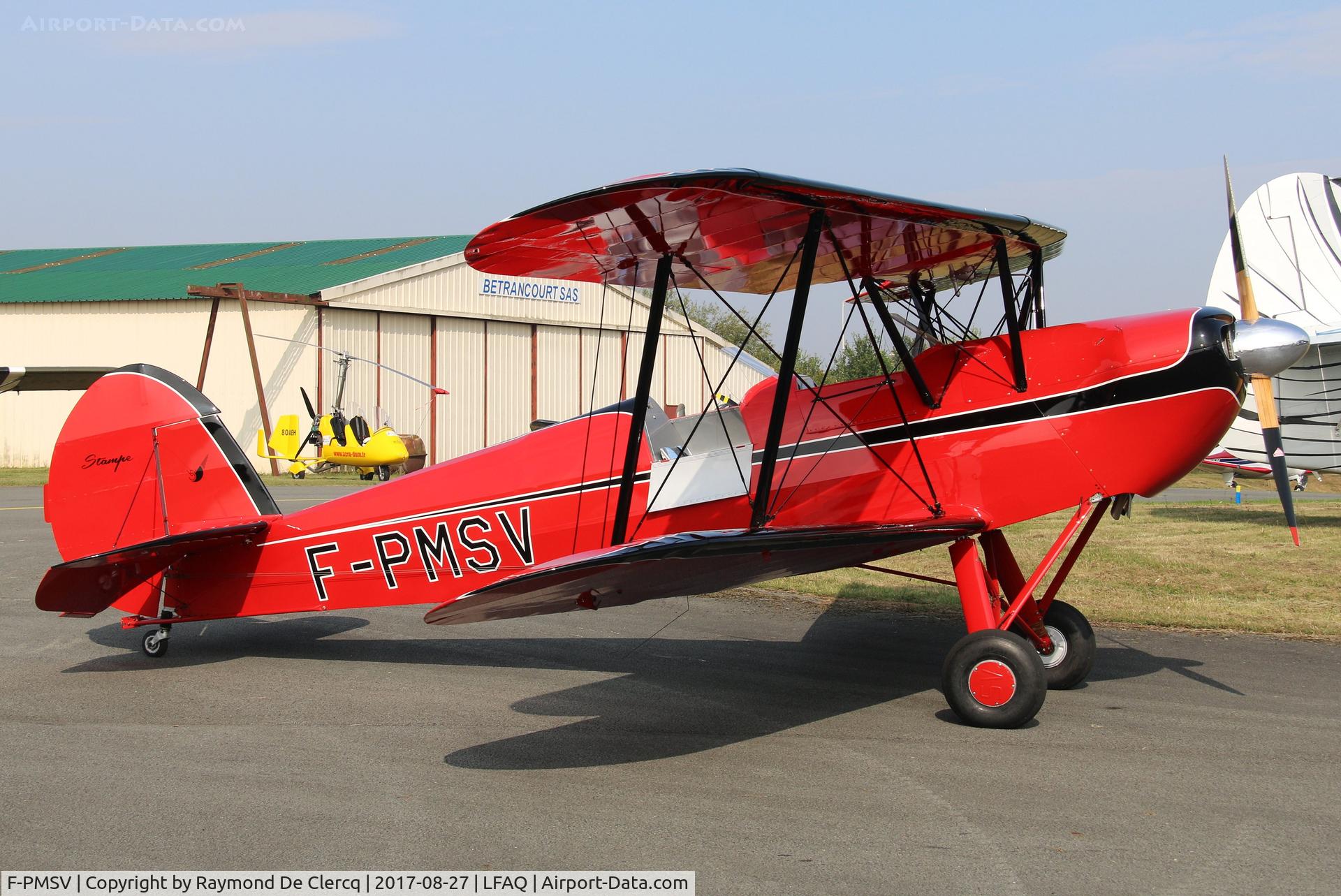 F-PMSV, Stampe-Vertongen SV-4L C/N 01-CM, Restored by Cedric Marcandier.