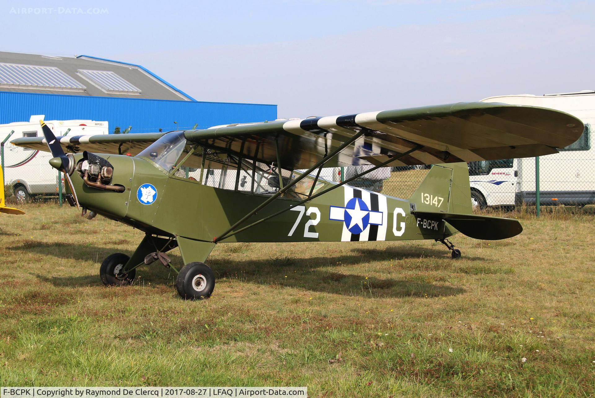 F-BCPK, 1945 Piper L-4J Grasshopper (J3C-65D) C/N 13147, Airshow Albert.