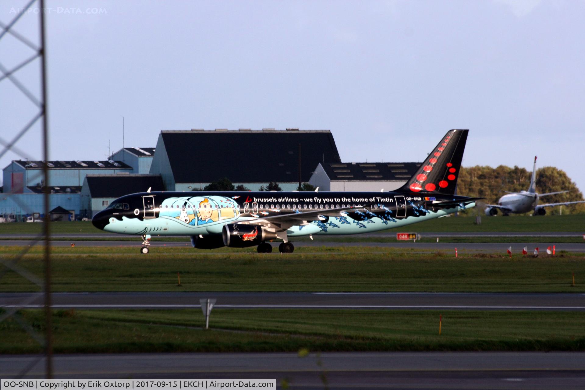 OO-SNB, 2001 Airbus A320-214 C/N 1493, OO-SNB landed rw 22L