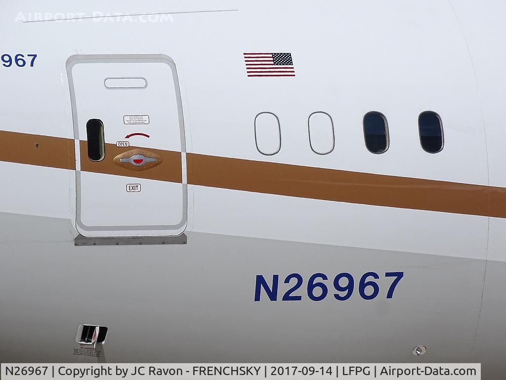 N26967, 2016 Boeing 787-9 Dreamliner Dreamliner C/N 60144, CDG Terminal 1, United Airlines UA914 departure to Washington (IAD)
