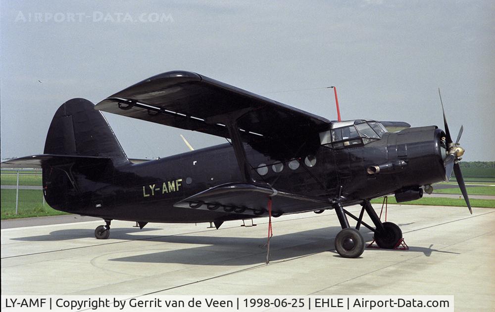 LY-AMF, PZL-Mielec AN-2 C/N 1G19047, Black with golden registration, crashed Mitton UK 15-10-1999 and w/o