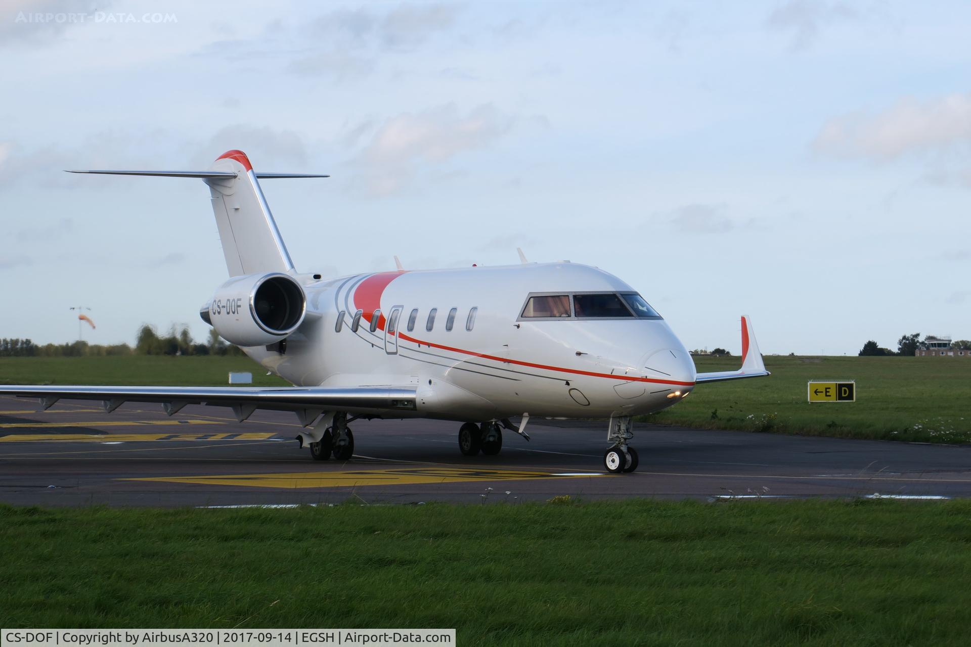 CS-DOF, 2016 Bombardier Challenger 650 (CL-600-2B16) C/N 6079, Visiting Norwich