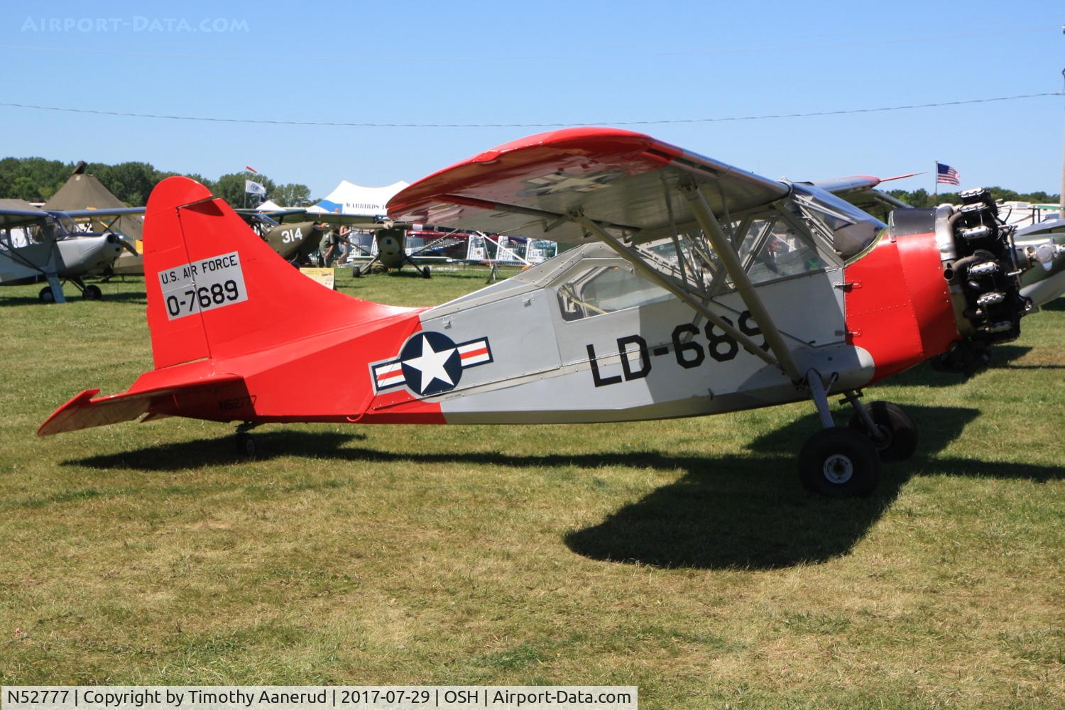 N52777, 1943 Stinson L-5 Sentinel C/N 7689, 1943 Stinson L-5, c/n: 7689