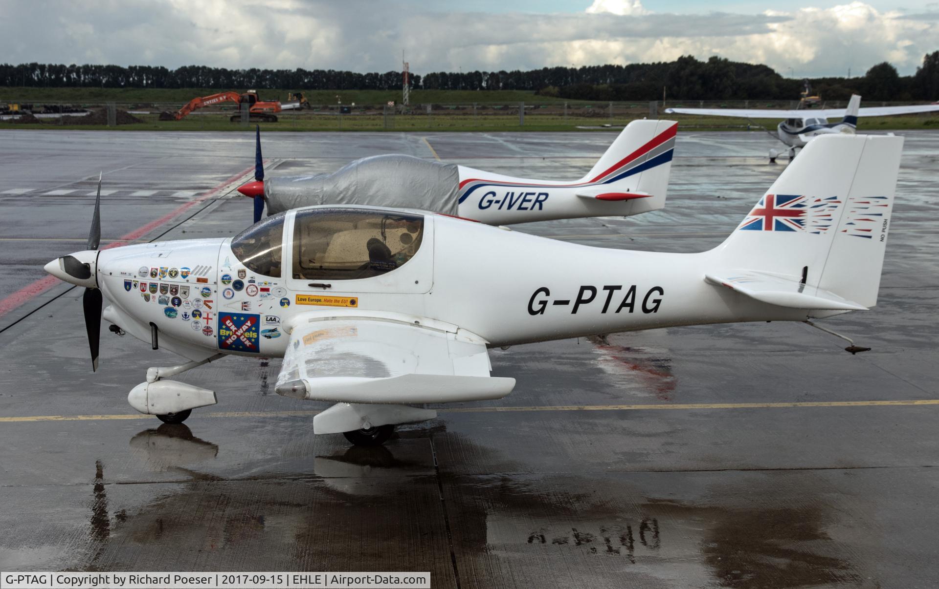G-PTAG, 2000 Europa Tri-Gear C/N PFA 247-13121, Visiting Lelystad on a rainy day.