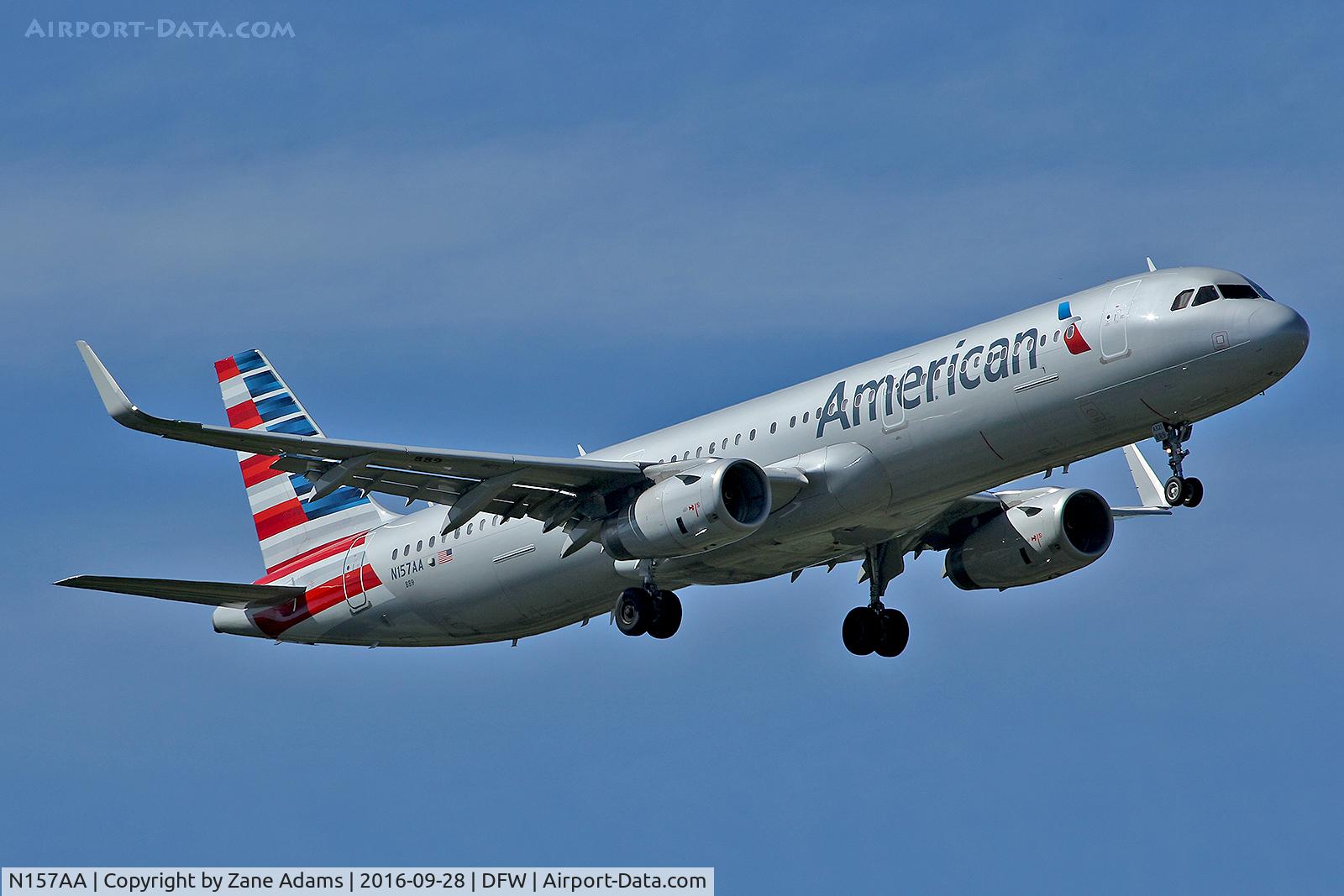 N157AA, 2016 Airbus A321-231 C/N 6998, Arriving at DFW Airport