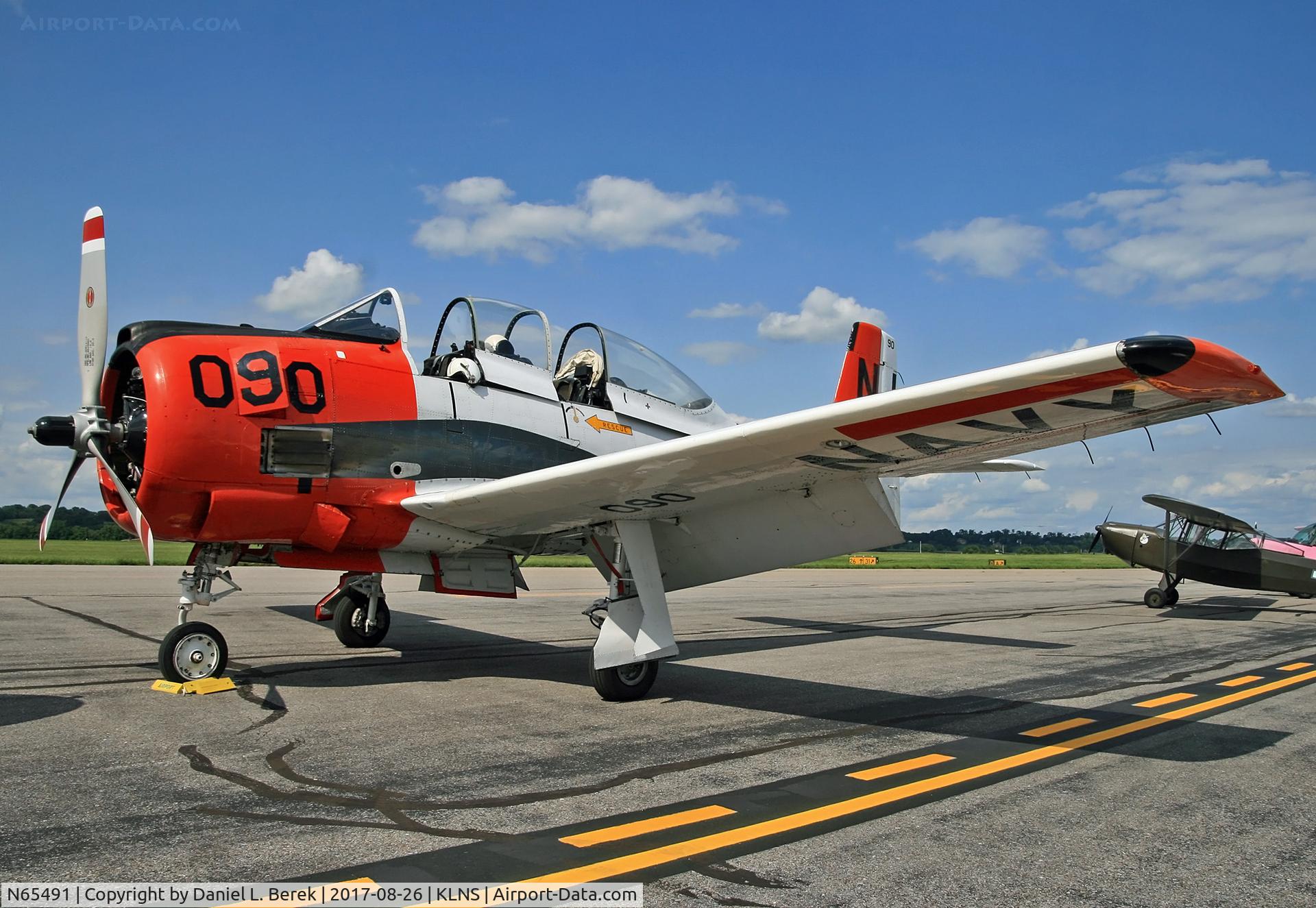 N65491, North American T-28B Trojan C/N 200-316 (138245), We meet again! The last time I saw this aircraft was at Wright Air Force Base nine years previously.