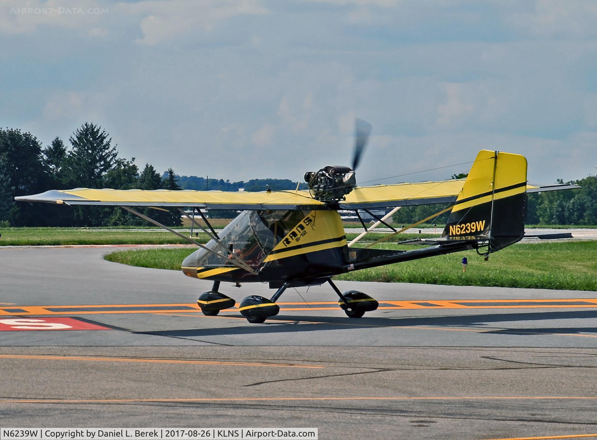 N6239W, 1995 Rans S-12 Airaile C/N 08950642, Cool little experimental plane!