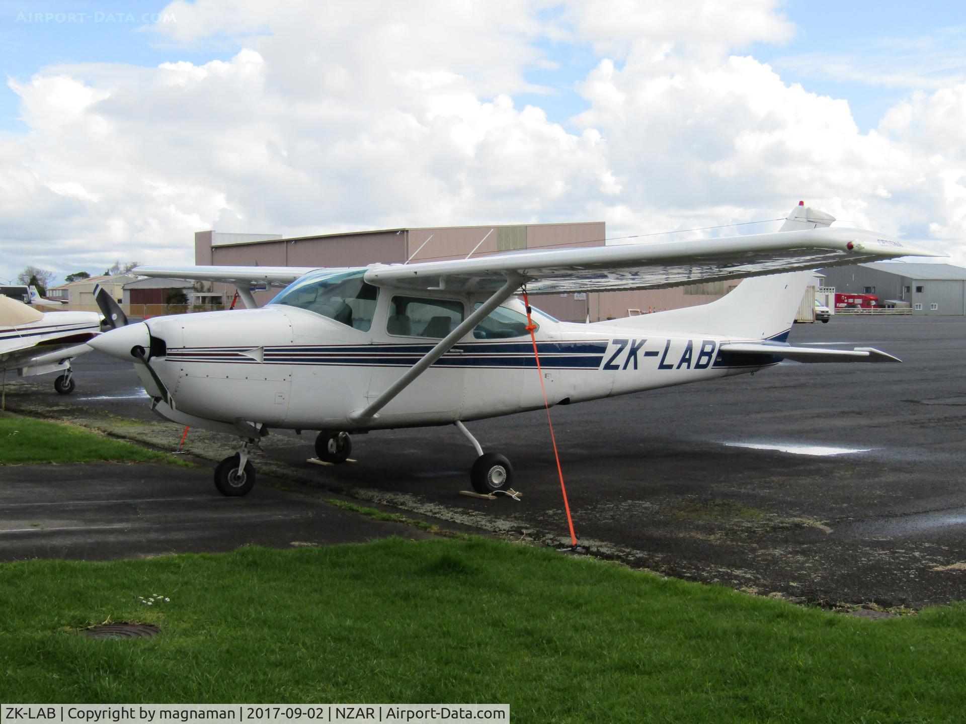 ZK-LAB, Cessna R182 Skylane RG C/N R18201089, on apron at ardmore