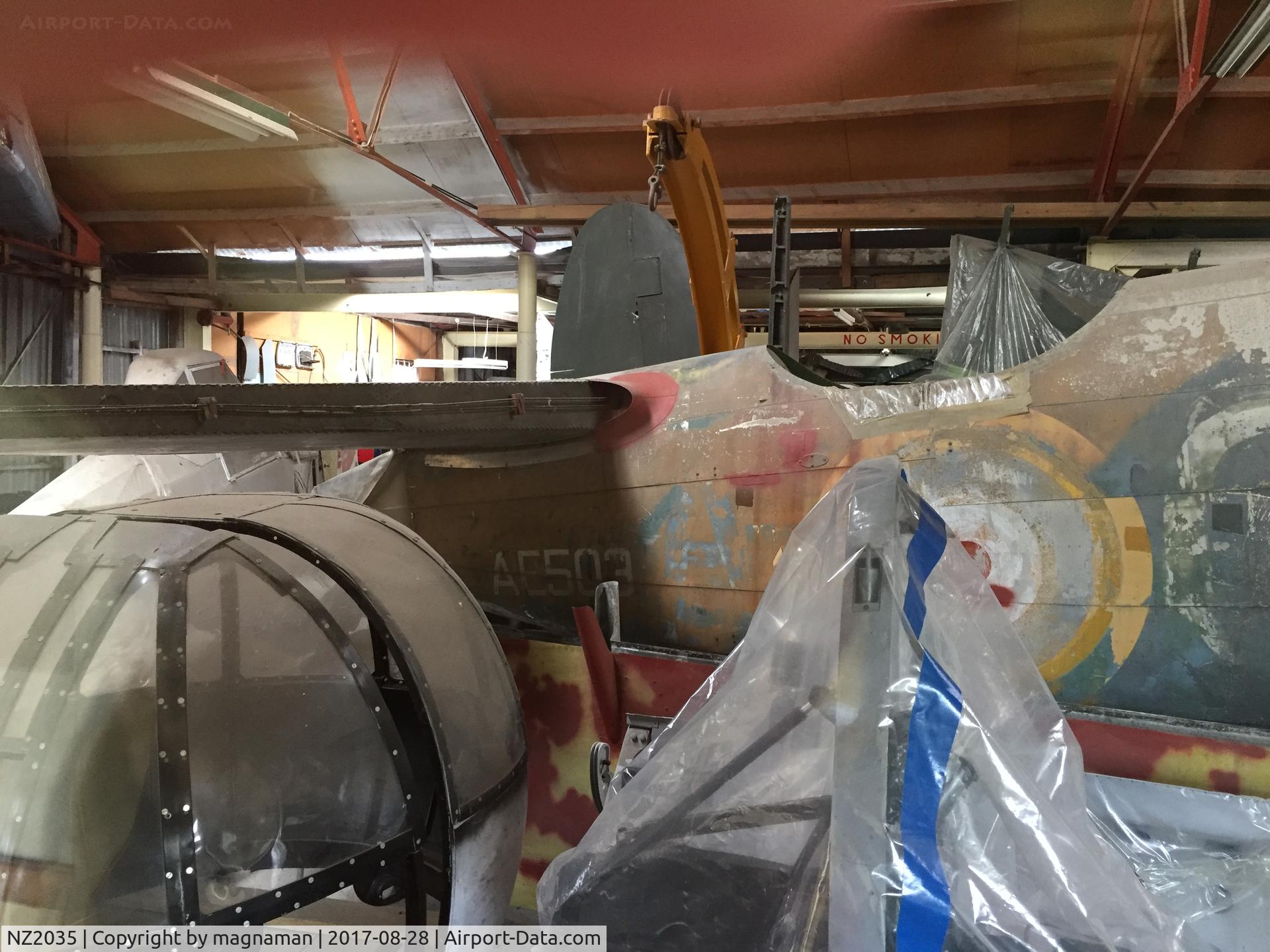 NZ2035, Lockheed Hudson IIIA C/N 3858, Became NZ2035. Currently under long term restoration at Ferrymead Historical Village, Christchurch, New Zealand