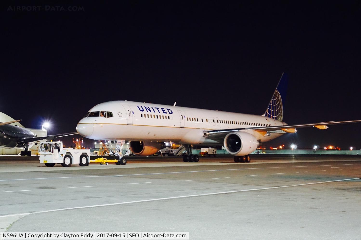 N596UA, 1998 Boeing 757-222 C/N 28749, SFO 2017.
