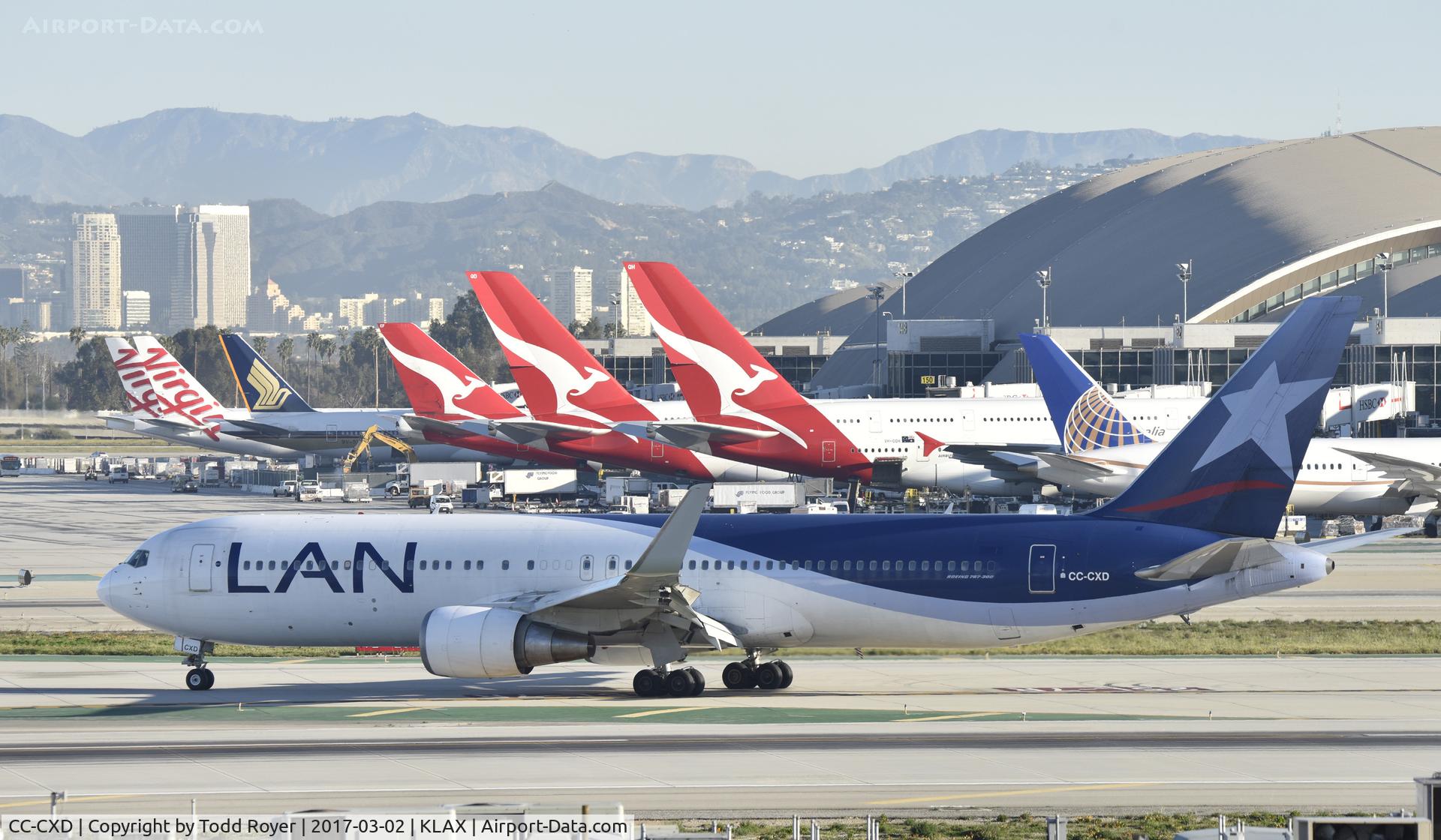 CC-CXD, 2008 Boeing 767-316/ER C/N 35697, Arrived at LAX on 25L
