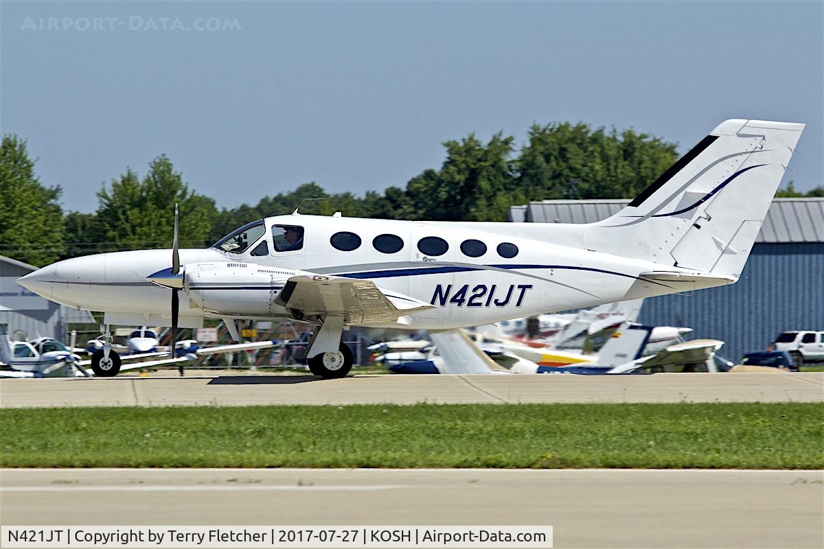 N421JT, 1979 Cessna 421C Golden Eagle C/N 421C0666, At 2017 EAA AirVenture at Oshkosh