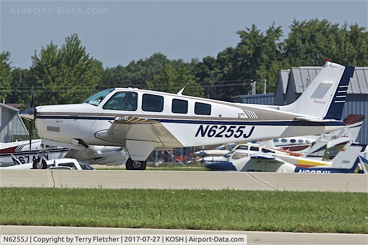 N6255J, 1996 Raytheon Aircraft Company A36 Bonanza C/N E-3019, At 2017 EAA AirVenture at Oshkosh