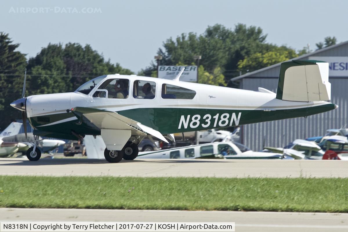 N8318N, 1968 Beech V35A Bonanza C/N D-8723, At 2017 EAA AirVenture at Oshkosh