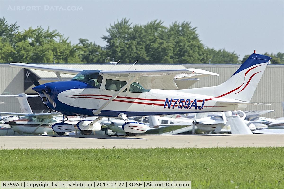 N759AJ, Cessna 182Q Skylane C/N 18265836, At 2017 EAA AirVenture at Oshkosh