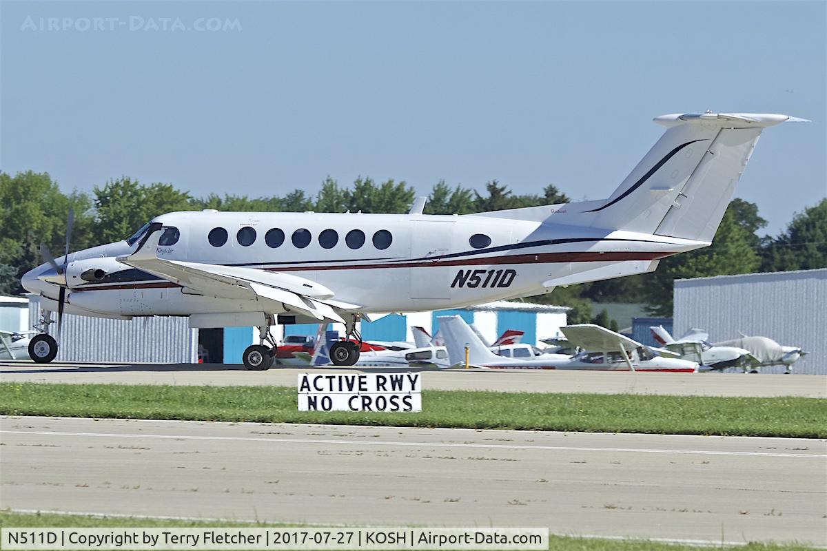 N511D, 1997 Raytheon King Air 350 (B300) C/N FL-172, At 2017 EAA AirVenture at Oshkosh