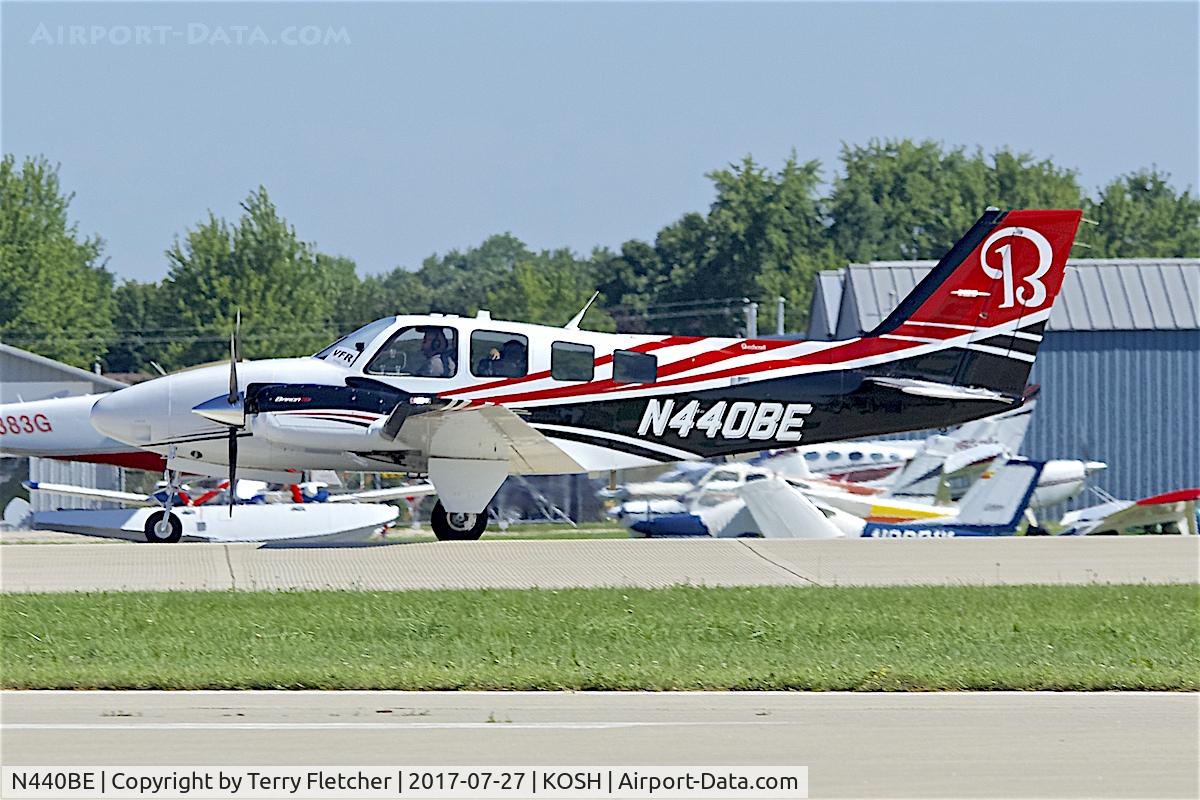 N440BE, 2015 Beechcraft G58 Baron C/N TH-2440, At 2017 EAA AirVenture at Oshkosh