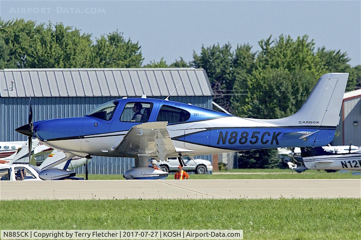 N885CK, 2017 Cirrus SR22T Carbon C/N 1510, At 2017 EAA AirVenture at Oshkosh