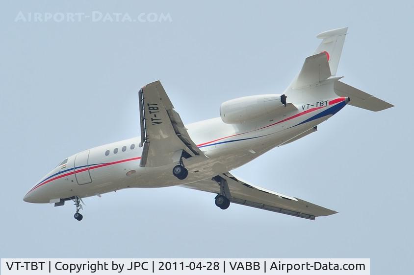 VT-TBT, 1997 Dassault Falcon 2000 C/N 49, Approaching to land