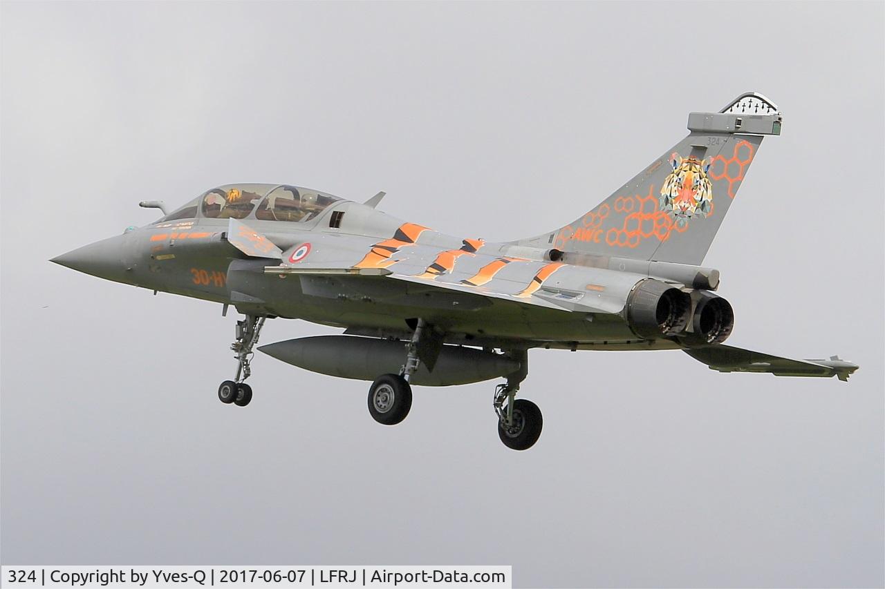 324, Dassault Rafale B C/N 324a, Dassault Rafale B, On final rwy 26, Landivisiau Naval Air Base (LFRJ) Tiger Meet 2017