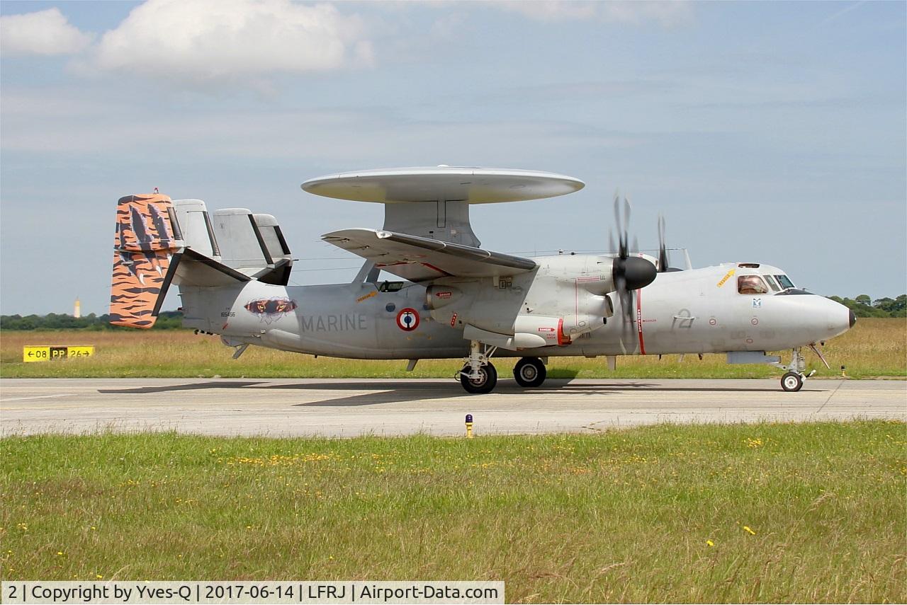 2, Grumman E-2C Hawkeye 2000 (G-123) C/N FR-2, Grumman E-2C Hawkeye, Taxiing to flight line, Landivisiau Naval Air Base (LFRJ) Tiger Meet 2017