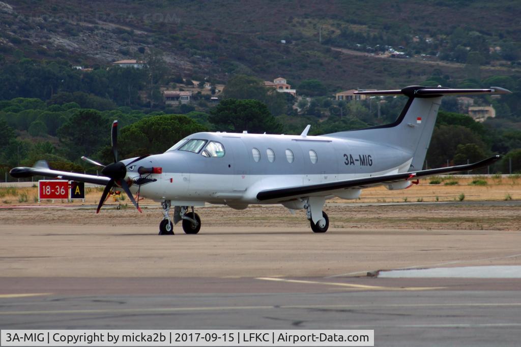 3A-MIG, 2016 Pilatus PC-12/47E C/N 1651, Parked