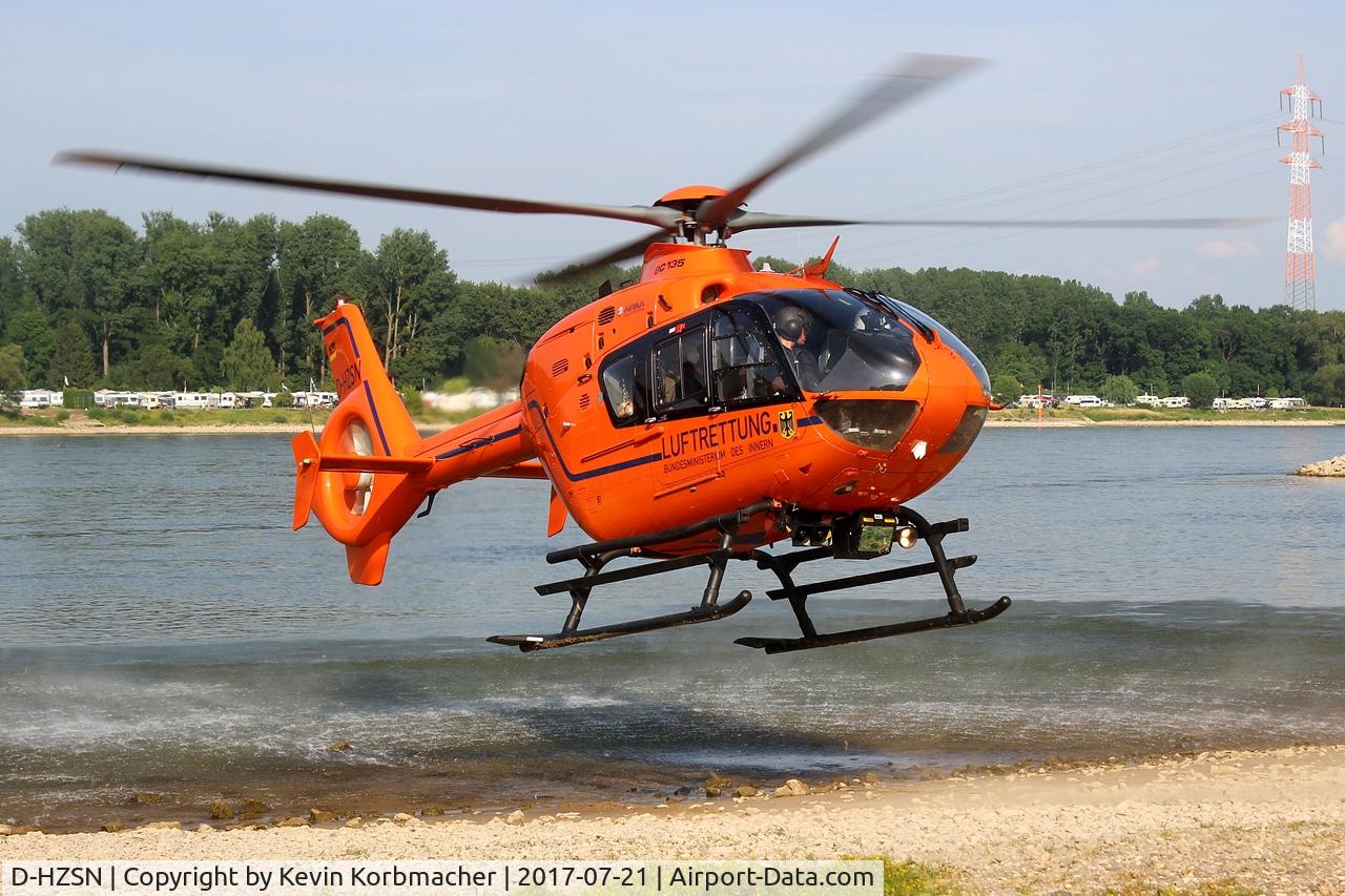 D-HZSN, 2008 Eurocopter EC-135T-2+ C/N 0629, Christoph3 near Dormagen.