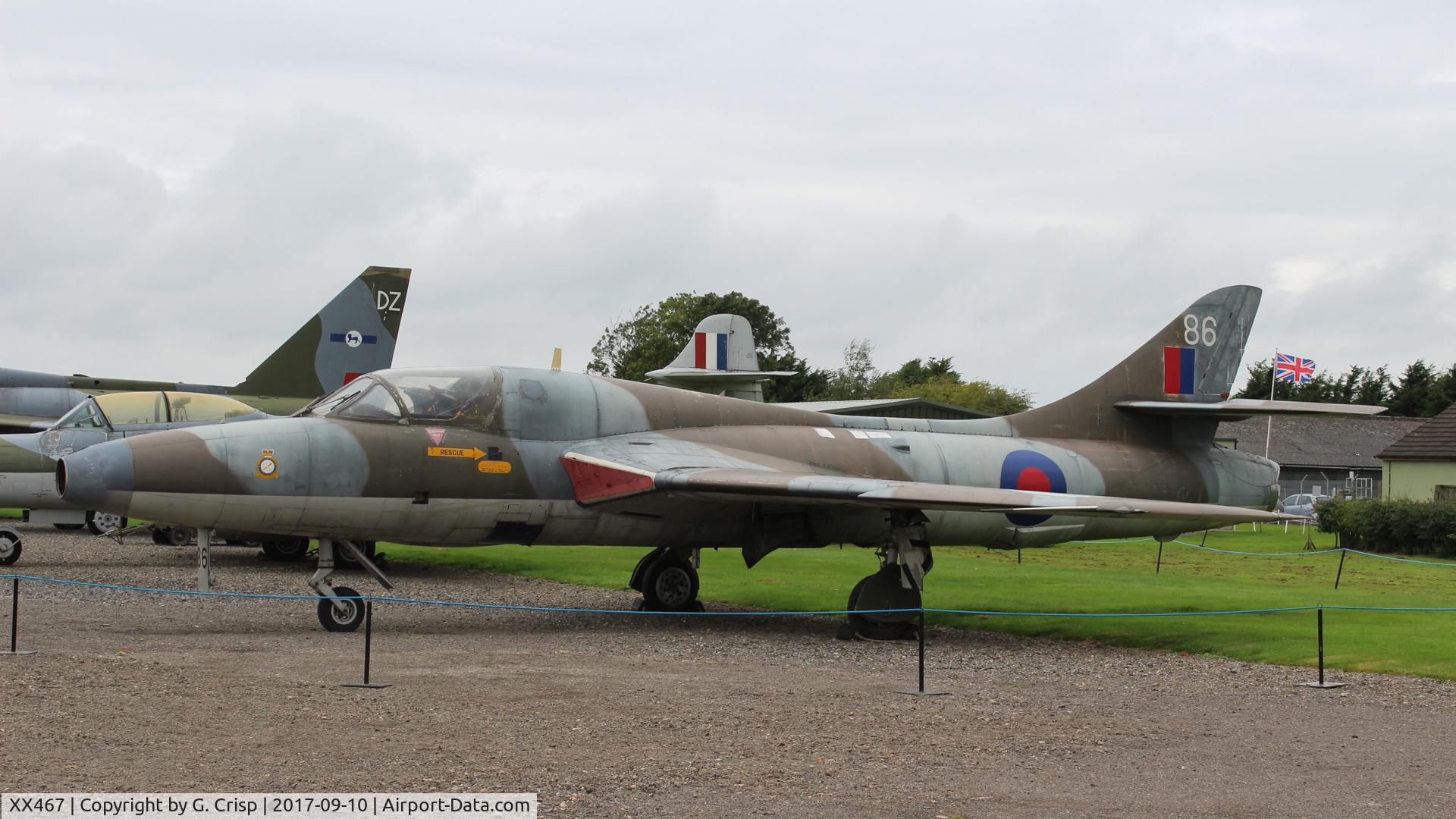 XX467, 1958 Hawker Hunter T.7 C/N 41H-693834, Newark Air Museum, UK