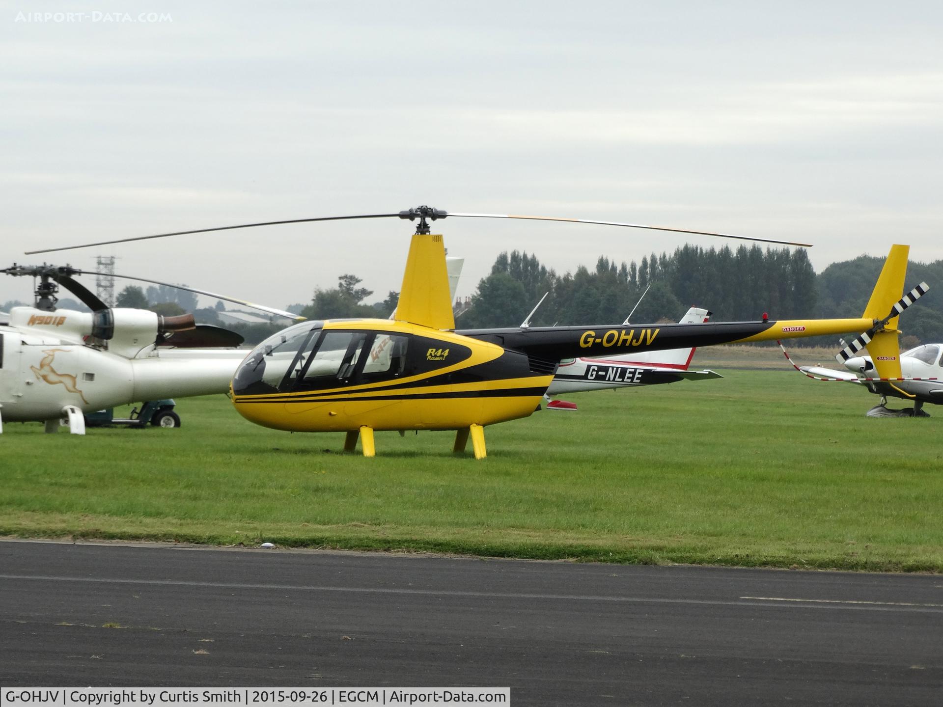 G-OHJV, 2007 Robinson R44 Raven I C/N 1722, Robinson R44 seen at RAF Church Fenton, Leeds.
