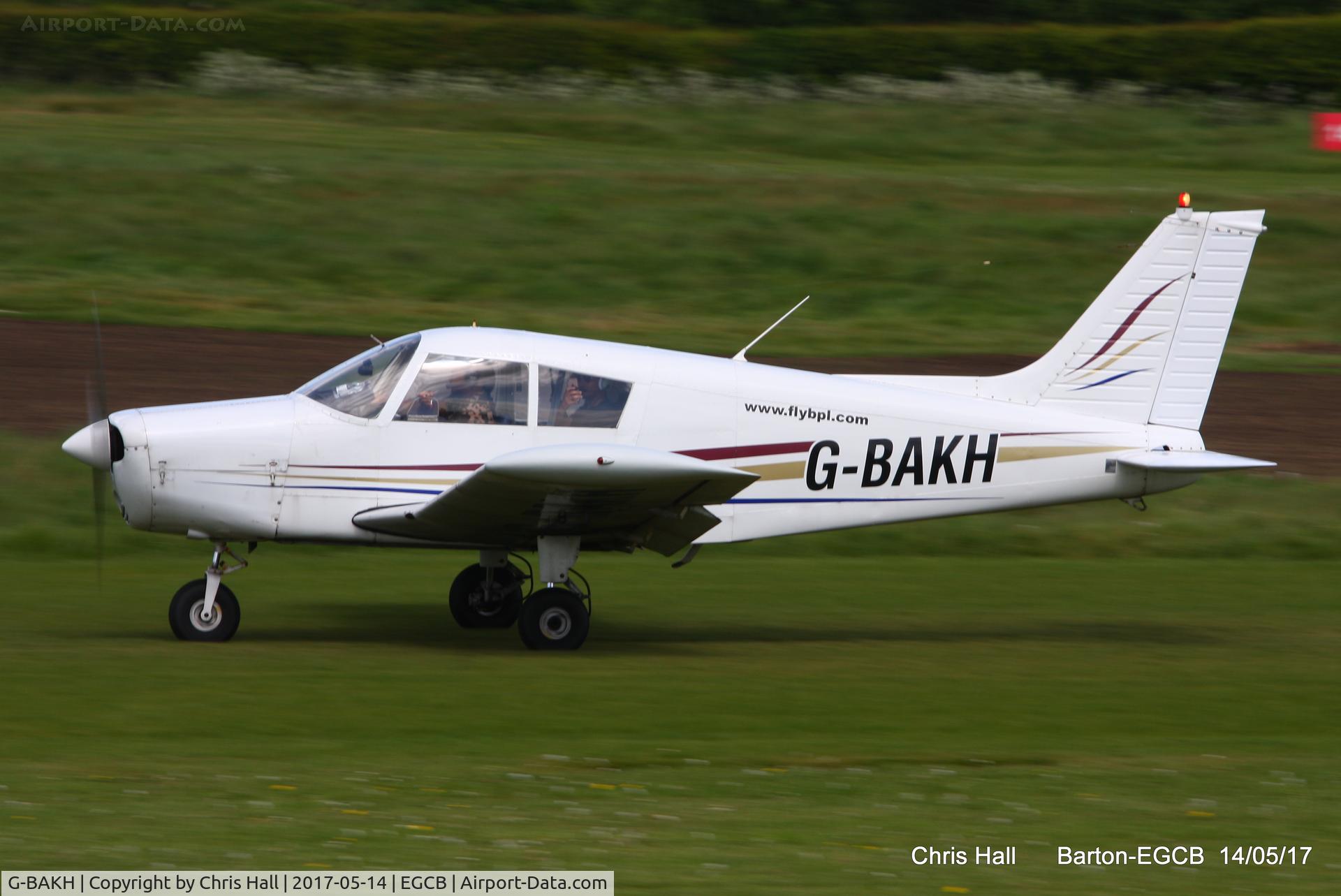 G-BAKH, 1972 Piper PA-28-140 Cherokee F C/N 28-7325014, at Barton