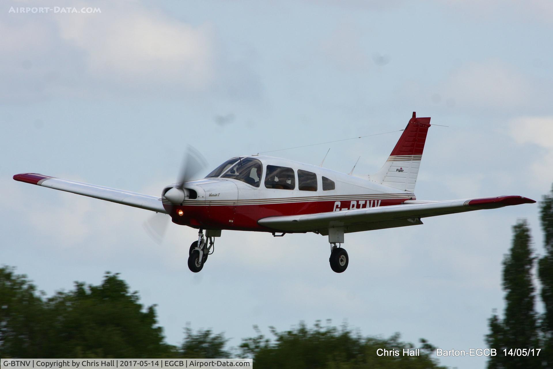 G-BTNV, 1978 Piper PA-28-161 Cherokee Warrior II C/N 28-7816590, at Barton
