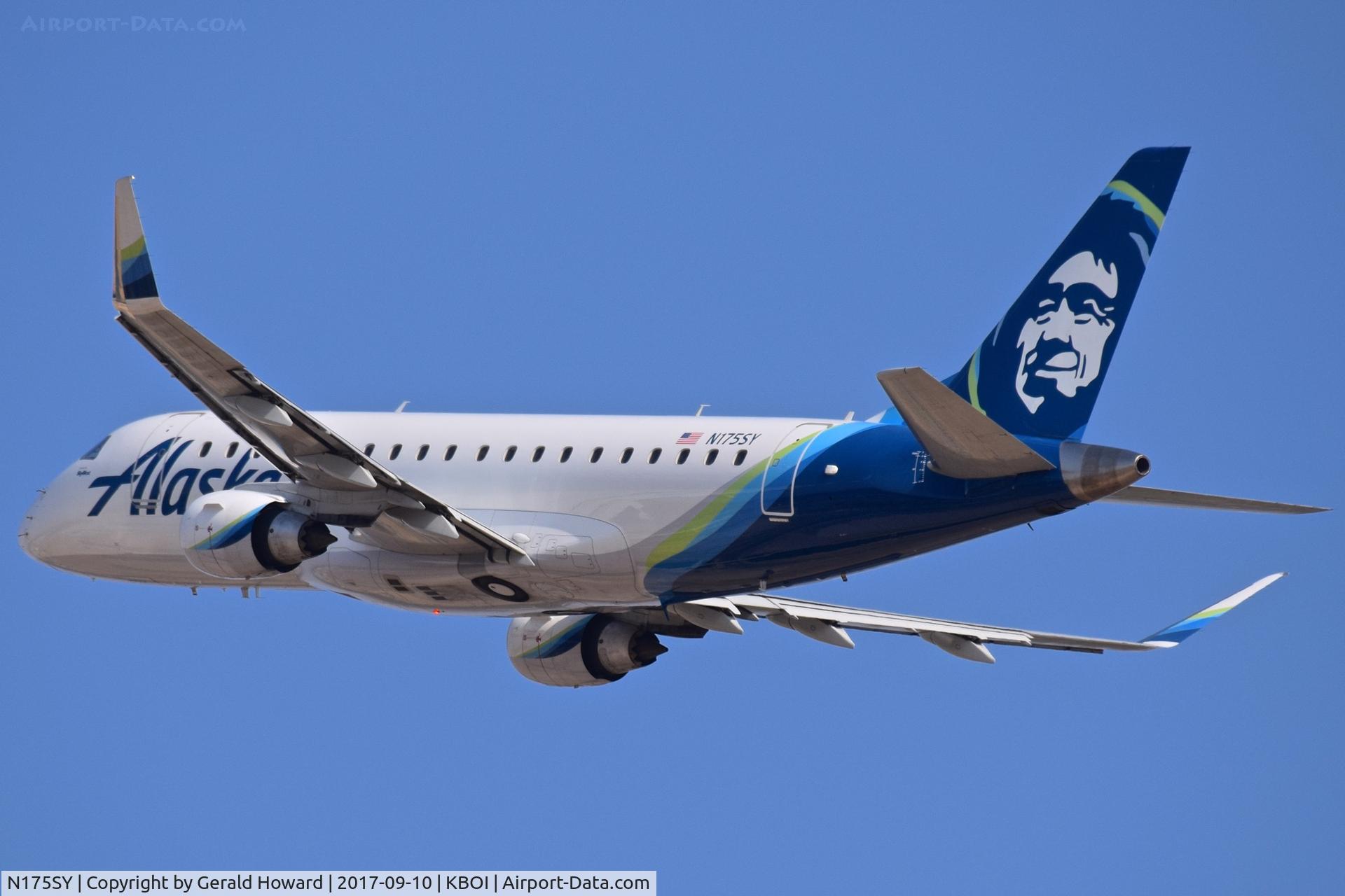 N175SY, 2015 Embraer 175LR (ERJ-170-200LR) C/N 17000527, Departing RWY 28R.