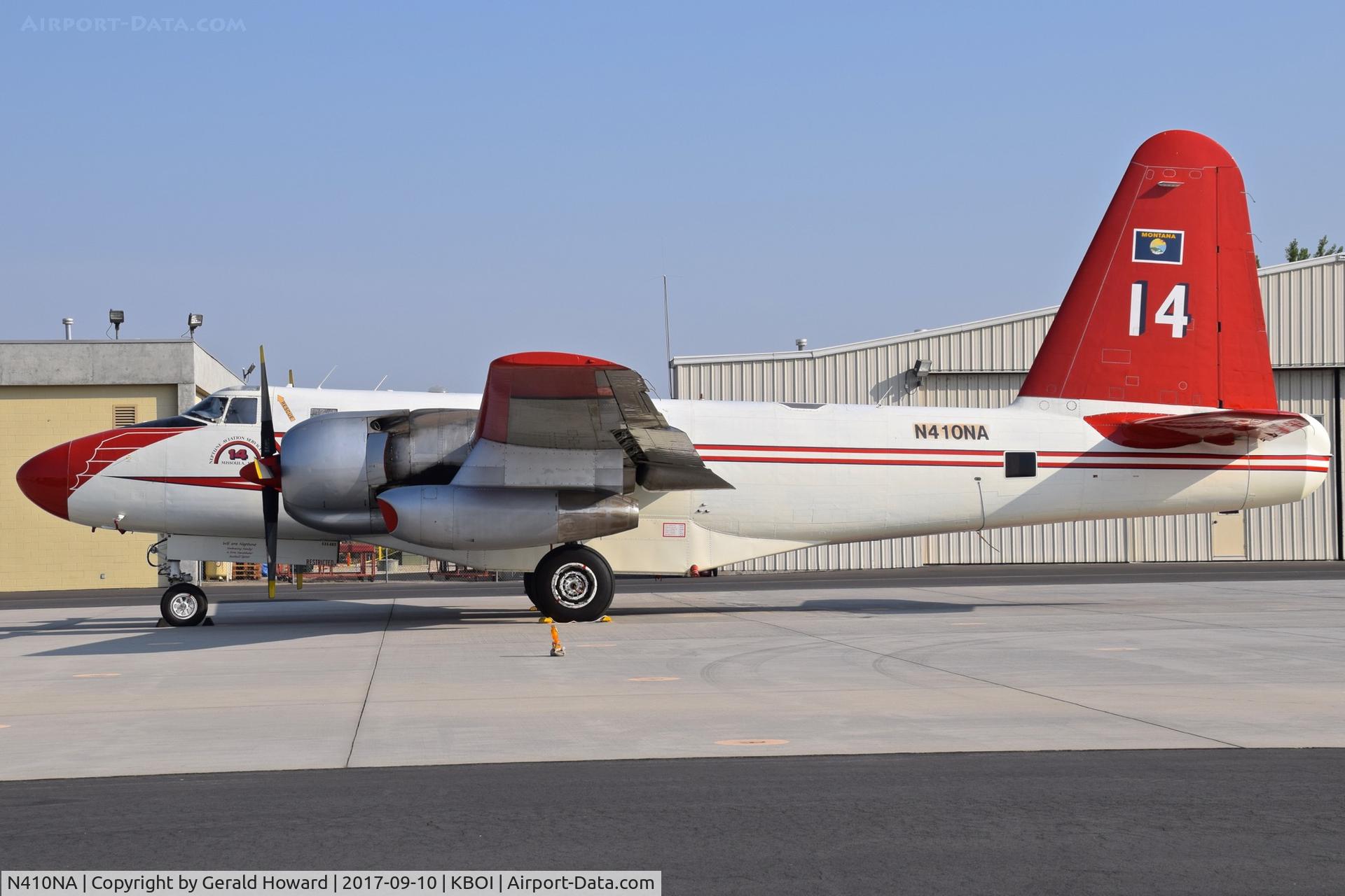 N410NA, 1954 Lockheed P2V-5F Neptune C/N 426-5363, Parked on the east NIFC ramp. These Neptune's are quickly being replace with jets.