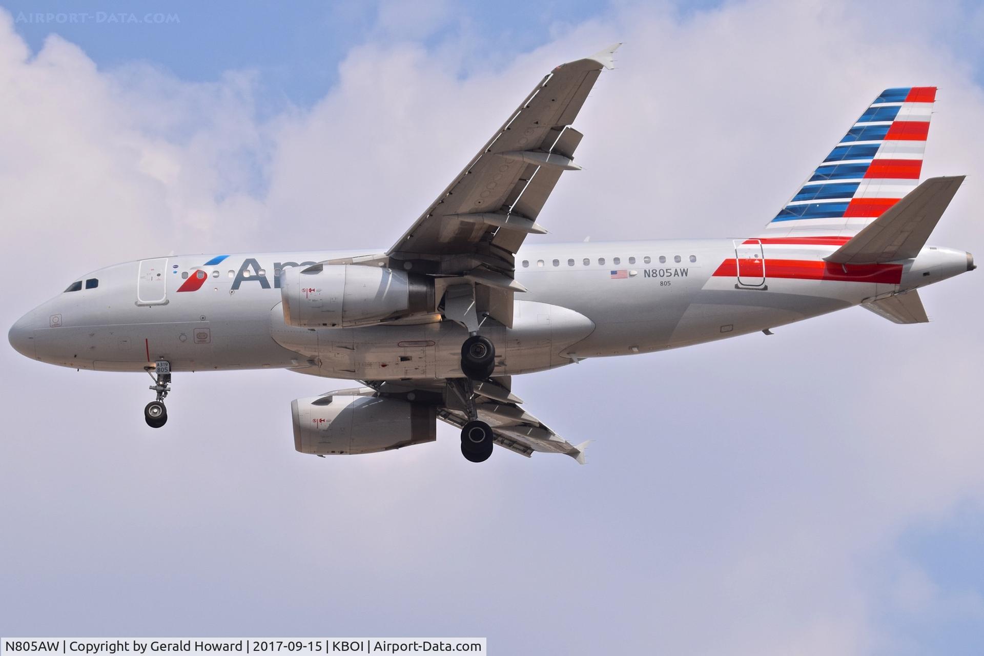 N805AW, 1999 Airbus A319-132 C/N 1049, Landing RWY 28L.