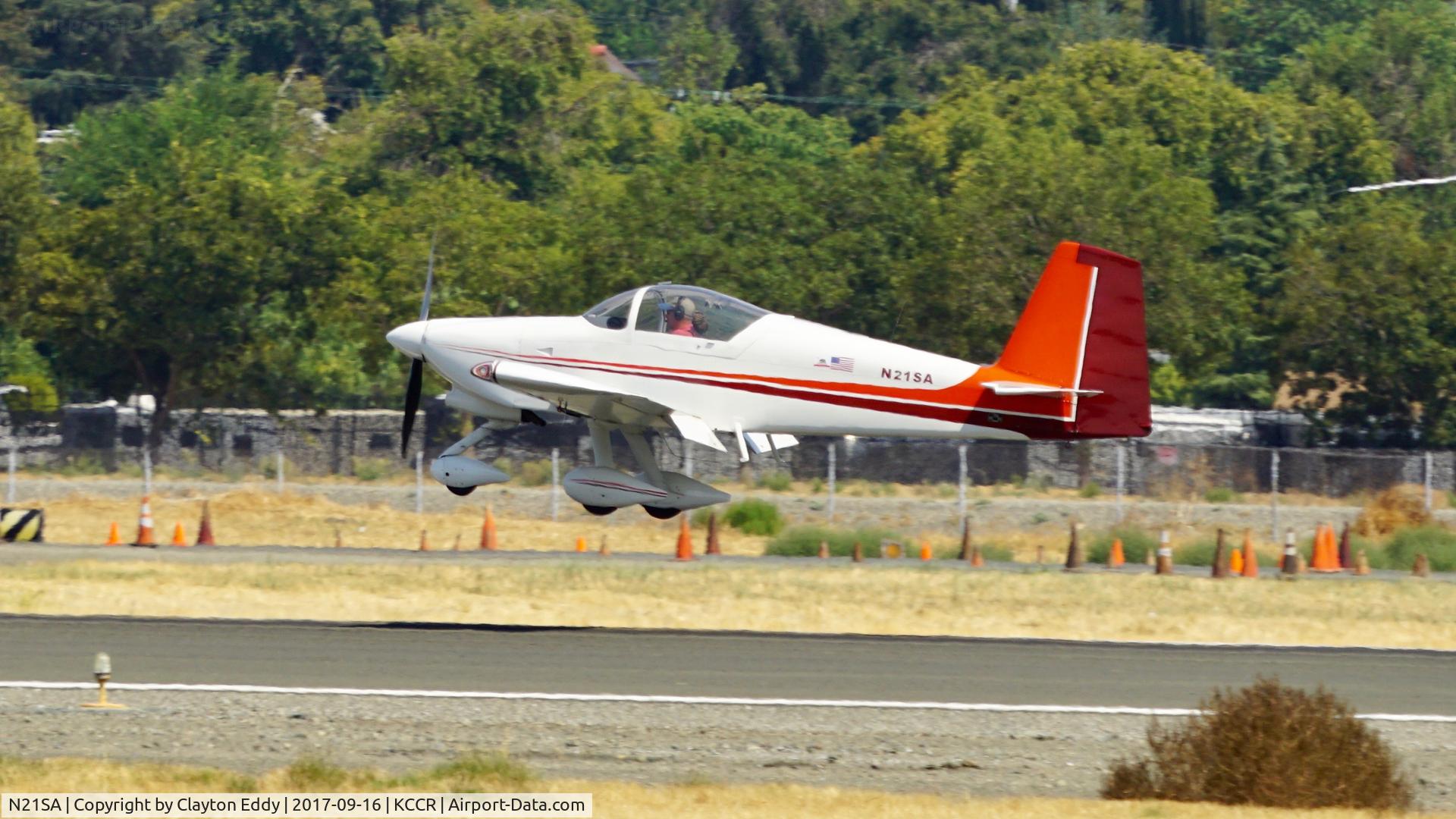 N21SA, 2010 Vans RV-7A C/N 70739, Buchanan Field Concord California. 2017.