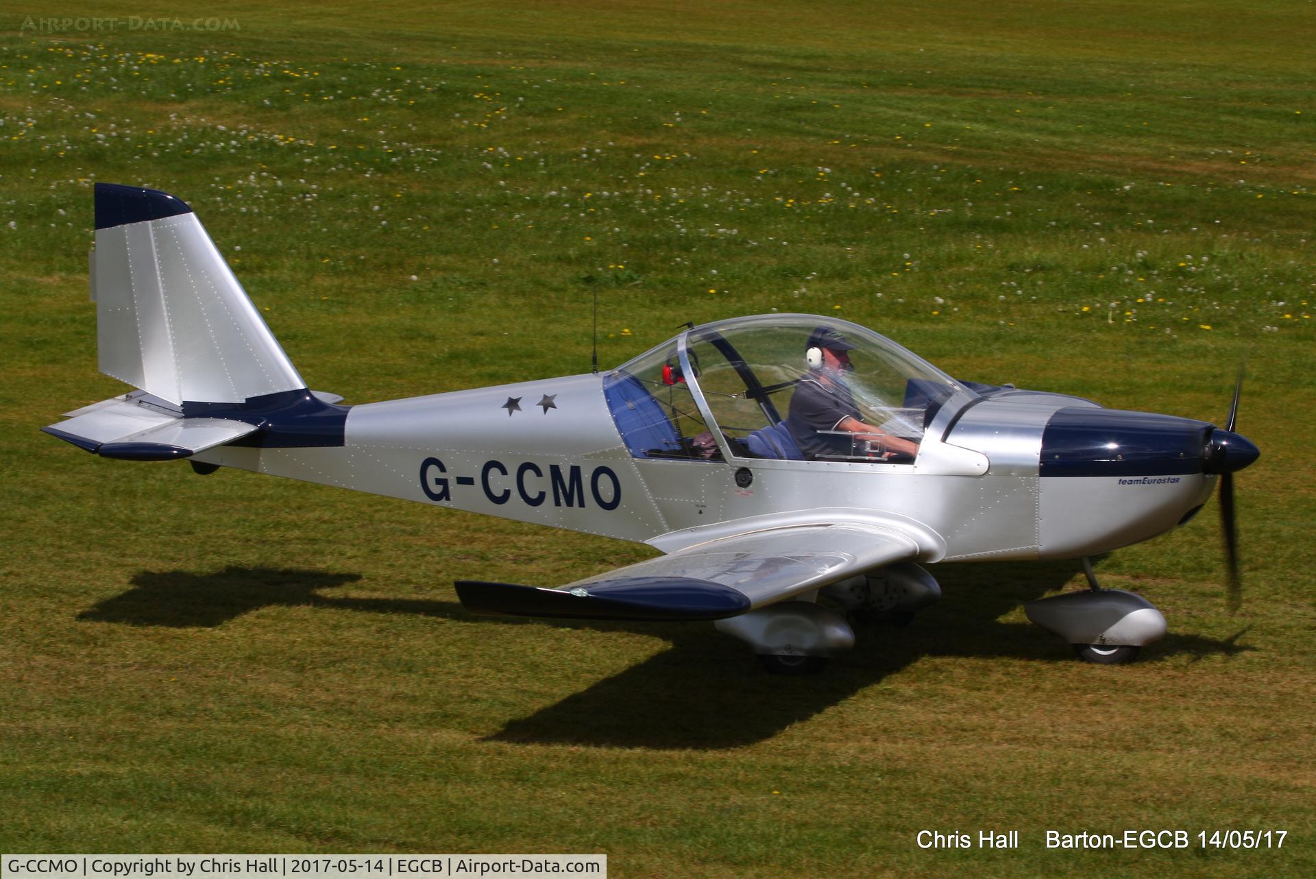 G-CCMO, 2003 Aerotechnik EV-97A Eurostar C/N PFA 315-14155, at Barton