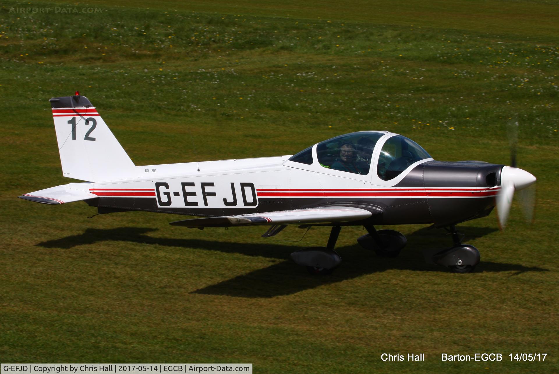 G-EFJD, 1971 Bolkow Bo-209C Monsun 160FV C/N 126, at Barton