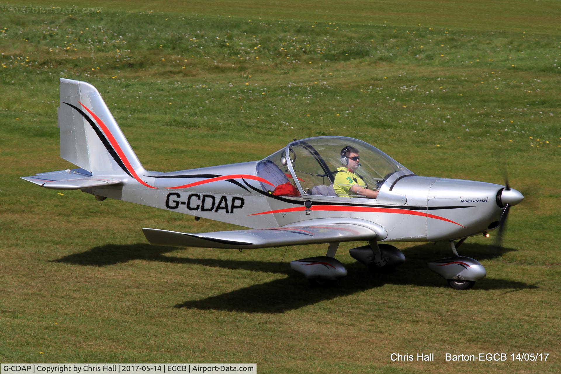 G-CDAP, 2004 Aerotechnik EV-97 TeamEurostar UK C/N 2114, at Barton