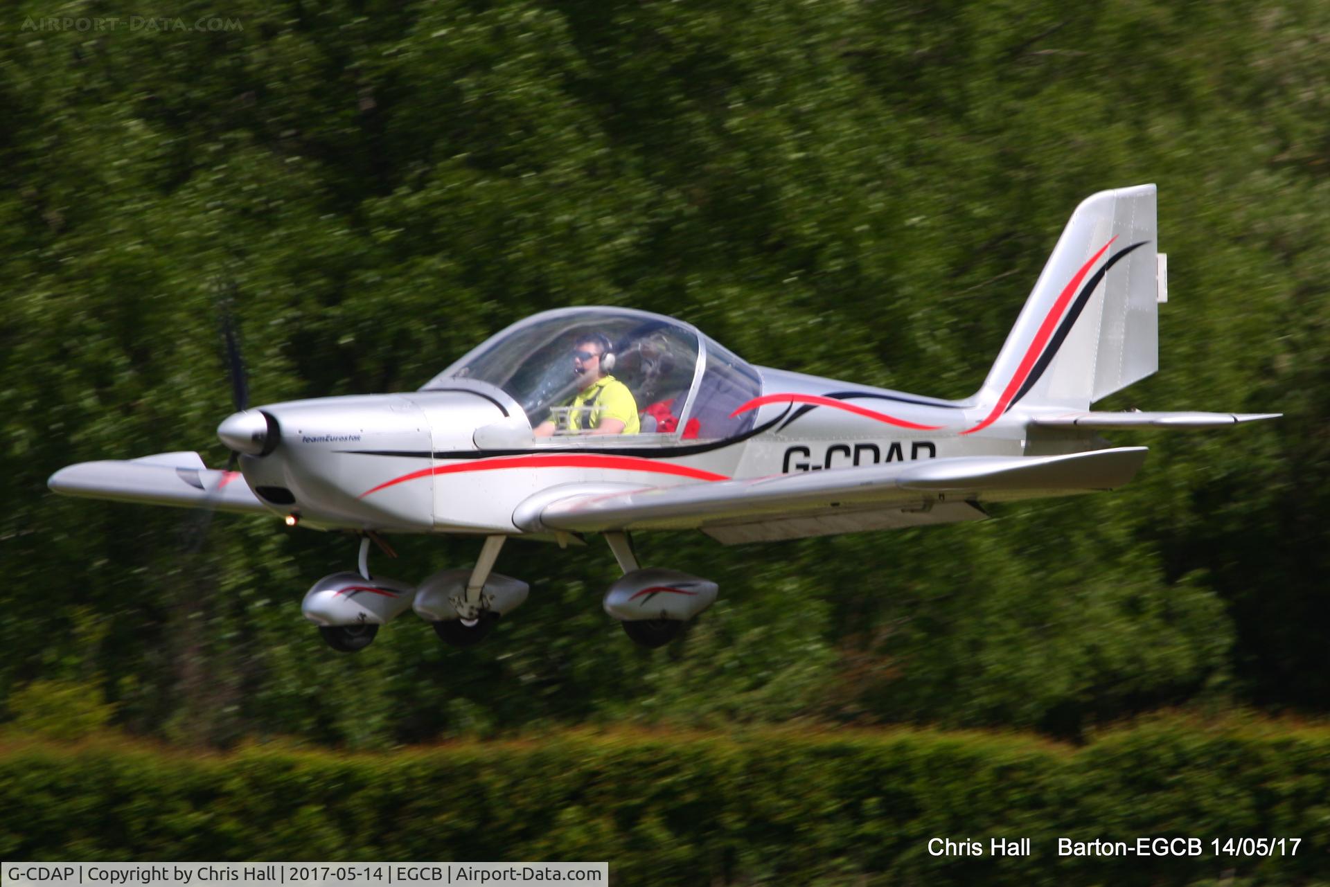 G-CDAP, 2004 Aerotechnik EV-97 TeamEurostar UK C/N 2114, at Barton