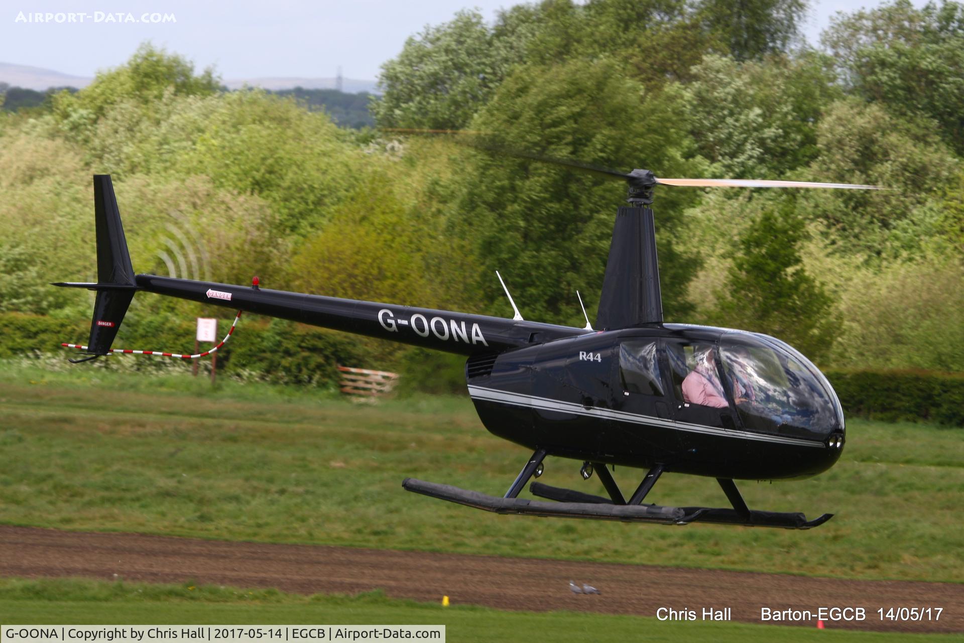G-OONA, 2005 Robinson R44 Clipper II C/N 10907, at Barton